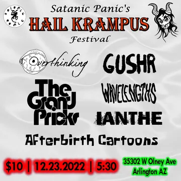 Poster: Satanic Panic's Hail Krampus Festival, Arlington, AZ, December 23, 2022