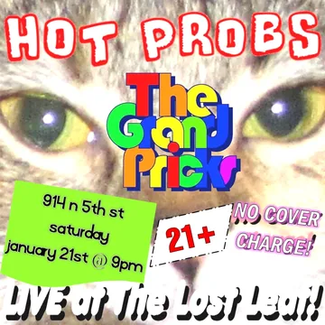 Poster: Hot Probs: live at The Lost Leaf, January 21