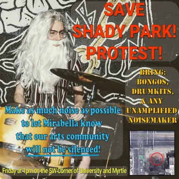 Poster: Save Shady Park protest